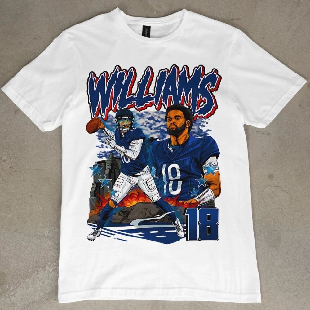 Caleb Williams Graphic T Shirt Chicago Bears NFL Draft Tee Retro Vintage .